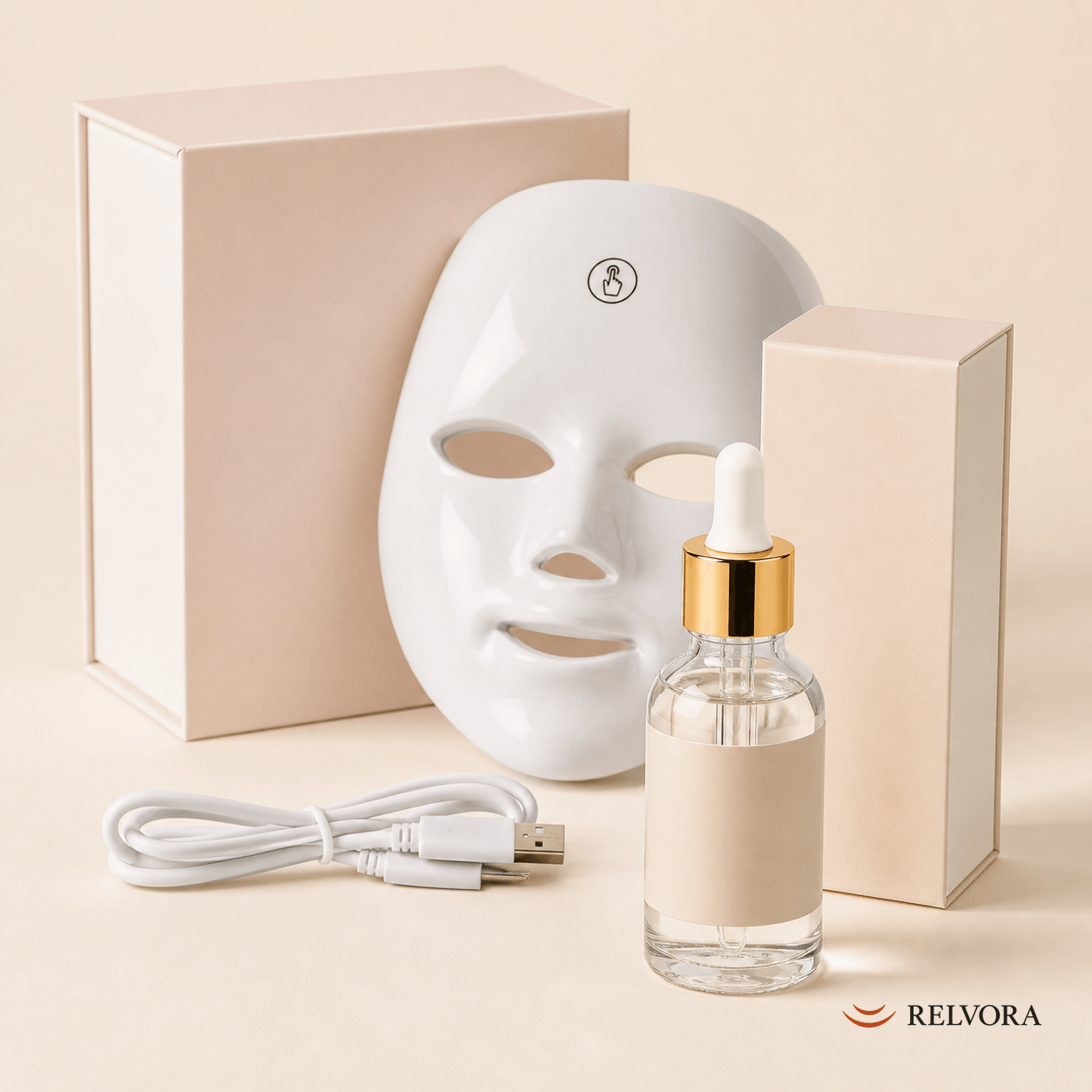 Mascarilla LED Ritual Relvora - Luz Roja y Photon 7 Colores