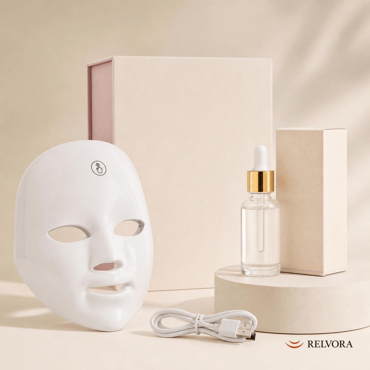 Mascarilla LED Ritual Relvora - Luz Roja y Photon 7 Colores